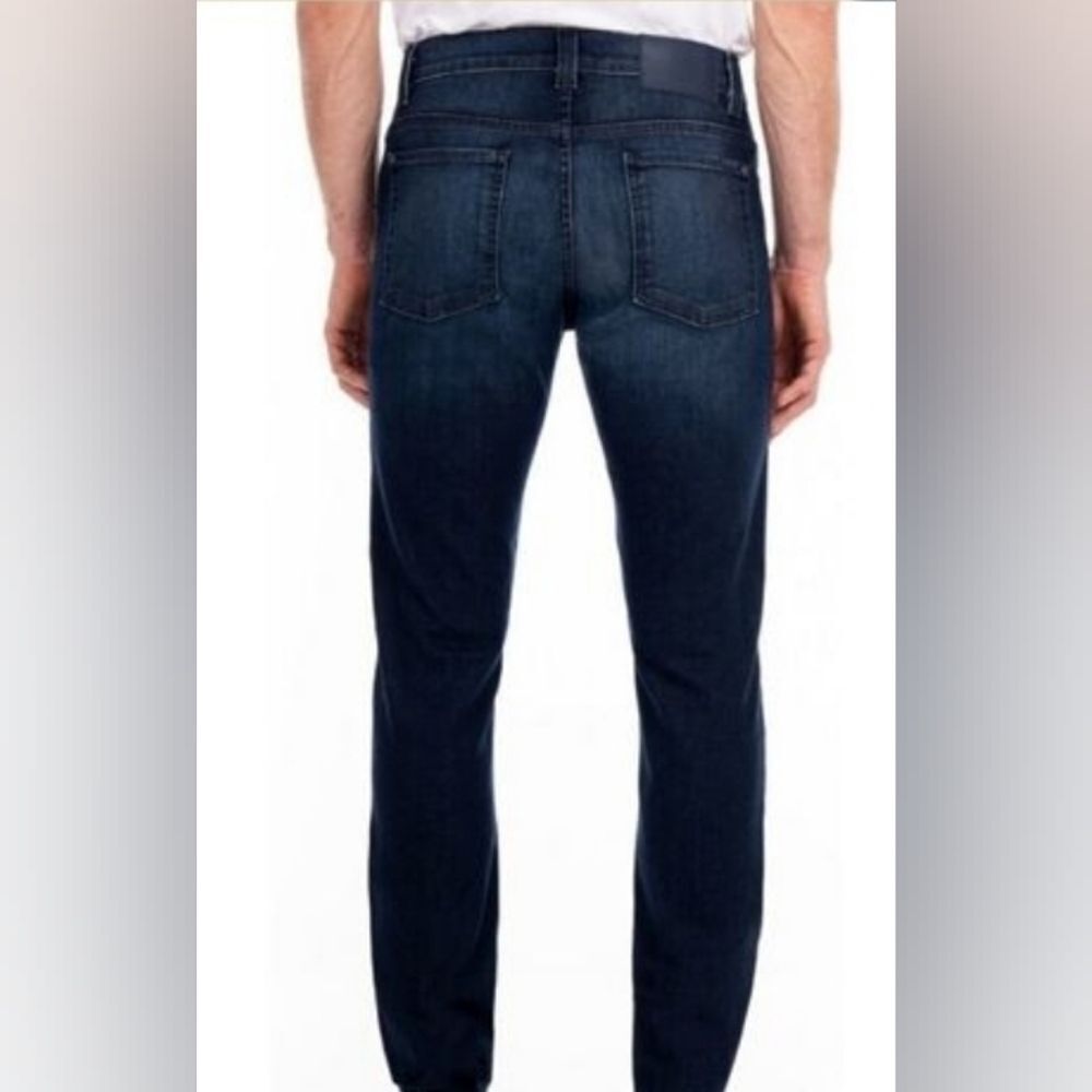 $209 NEW 40 Italian FIDELITY DENIM TORINO Slim Stretch FADED DARK JEANS 34 NWT